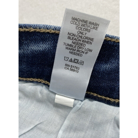 M Jeans Maurices Womens Small Short Distress Medium Wash‎ Denim  Hi Rise Flare - Picture 5 of 11